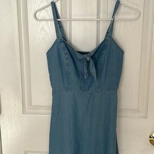 Chambray blue cami sundress